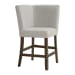 Seneca - Counter Corner Bench With Upholstered Back - Brown
