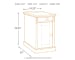 Laflorn - Gray - Chair Side End Table