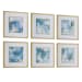 Fresh Start - Blue Abstract Prints (Set of 6)