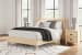 Cabinella - Tan - Queen Platform Panel Bed