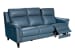 Kester - Sofa With Power Recline And Power Headrest - Bluegray