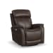View - Power Swivel Recliner With Power Headrest - Dark Brown