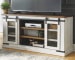 Wystfield - White / Brown - Large TV Stand