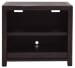 Driftwood - Open Shelf Cabinet - Burnt Timber