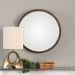 Sturdivant - Round Mirror - Antiqued Gold