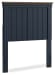 Landocken - Brown / Blue - Twin Panel Headboard