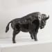 Bison - Metal Wall Sculpture - Bronze