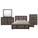 Harlington - King Panel 5 Piece Bedroom Set - Dark Chocolate