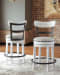 Valebeck - UPH Swivel Barstool  - White