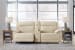 Double Deal - Almond - 2-Piece Power Reclining Loveseat Sectional With Console