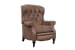 Kendall - Recliner-Push Thru The Arms - Light Brown - Leather