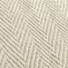 Herringbone - 5' x 8' Wool/Jute Rug - Ivory