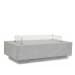 Gravelstone - Rectangular Fire Table With Glass Surround - Pearl Silver