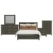 Canterbury - King Storage 5 Piece Bedroom Set - Gray