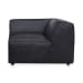 Form - Leather Corner Chair - Vantage Black