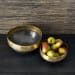 Almost - Round Bowls (Set of 2) - Brass / Gray