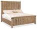 Vineyard Row - King Panel Bed - Light Brown