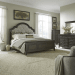 Paradise Valley - 4 Piece Bedroom Set (King Upholstered Bed, Dresser & Mirror, Chest) - Saddle Brown