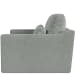 Slope - Tufted Swivel Chair-And-A-Half - Criss Cross Sea Salt
