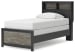 Broachmyn - Twin Bookcase Bed - Black / Gray