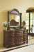 North Shore - Dark Brown - 7 Pc. - Dresser, Mirror, King Poster Bed With Canopy