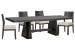 Tauren - Extendable Double Pedestal Dining Table With 4 Side Chairs - Coffee Bean / Beige