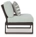 Beachloft - Black / Gray - 6-Piece Outdoor Sectional