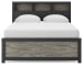 Broachmyn - Queen Bookcase Bed - Black / Gray
