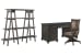 Sutton Place - Executive Desk With Chair And Bookshelf - Weathered Charcoal