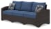 Windglow - Blue / Brown - 5 Pc. - Sofa, Loveseat, Lounge Chair, Cocktail Table, End Table