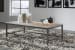 Shybourne - Gray / Aged Bronze - Rectangular Cocktail Table