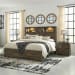 Bailey - Full Bookcase Panel 3 Piece Bedroom Set - Walnut