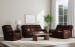 Alister - Power Gliding Loveseat With Console, Power Headrests & Lumbar - Burnt Umber
