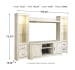 Bellaby - Whitewash - 4 Pc. - Entertainment Center - 63" TV Stand