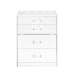 Irvine - Mini Vanity With Stool, LED And USB - Glossy White