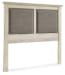 Cambeck - Whitewash - King UPH Panel Headboard