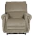 Warner - Power Headrest With Lumbar Power Lay Flat Recliner - Putty