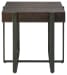 Drewing - Light Brown - Square End Table