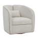 Vega - Ecru Swivel Chair - White