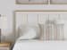 Linnocreek - White / Warm Brown - Queen Panel Headboard
