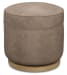 CC - Chloe Swivel Footstool - Light Brown
