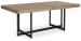 Tomtyn - Light Brown - 7 Pc. - Rectangular Dining Extension Table, 6 Side Chairs