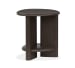 Upton - Shaped End Table - Coffee Bean