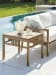 St Tropez - Rectangular End Table - Light Brown