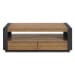 Breckenridge - Coffee Table & 4 Drawers - Light Oak / Black