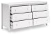 Hallityn - White - 6 Pc. - Dresser, Chest, Full Panel Platform Bed, 2 Nightstands