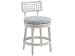 Seabrook - Swivel Counter Stool - White / Light Blue