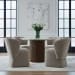 Accent Dining - Dining Chair With Casters Accent - Gray