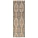 Natural Fiber - 2.6' x 8' Sylmar Rug - Natural/Mineral Blue