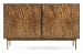 Melange - Fingerprints 2-Door Credenza - Black / Gold